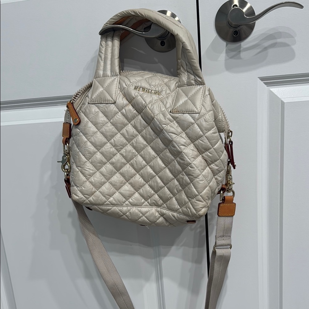 Quilted Cream Handbag